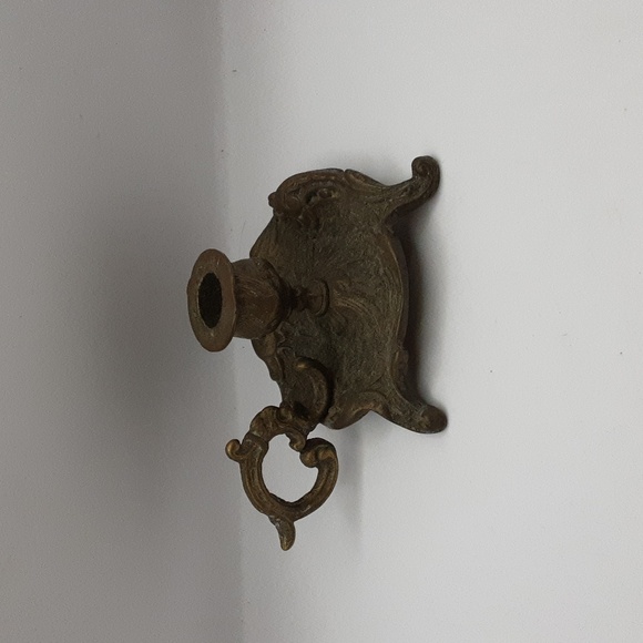 Victorian Brass Candle Holder by George Johnson Made in England - Picture 3 of 9